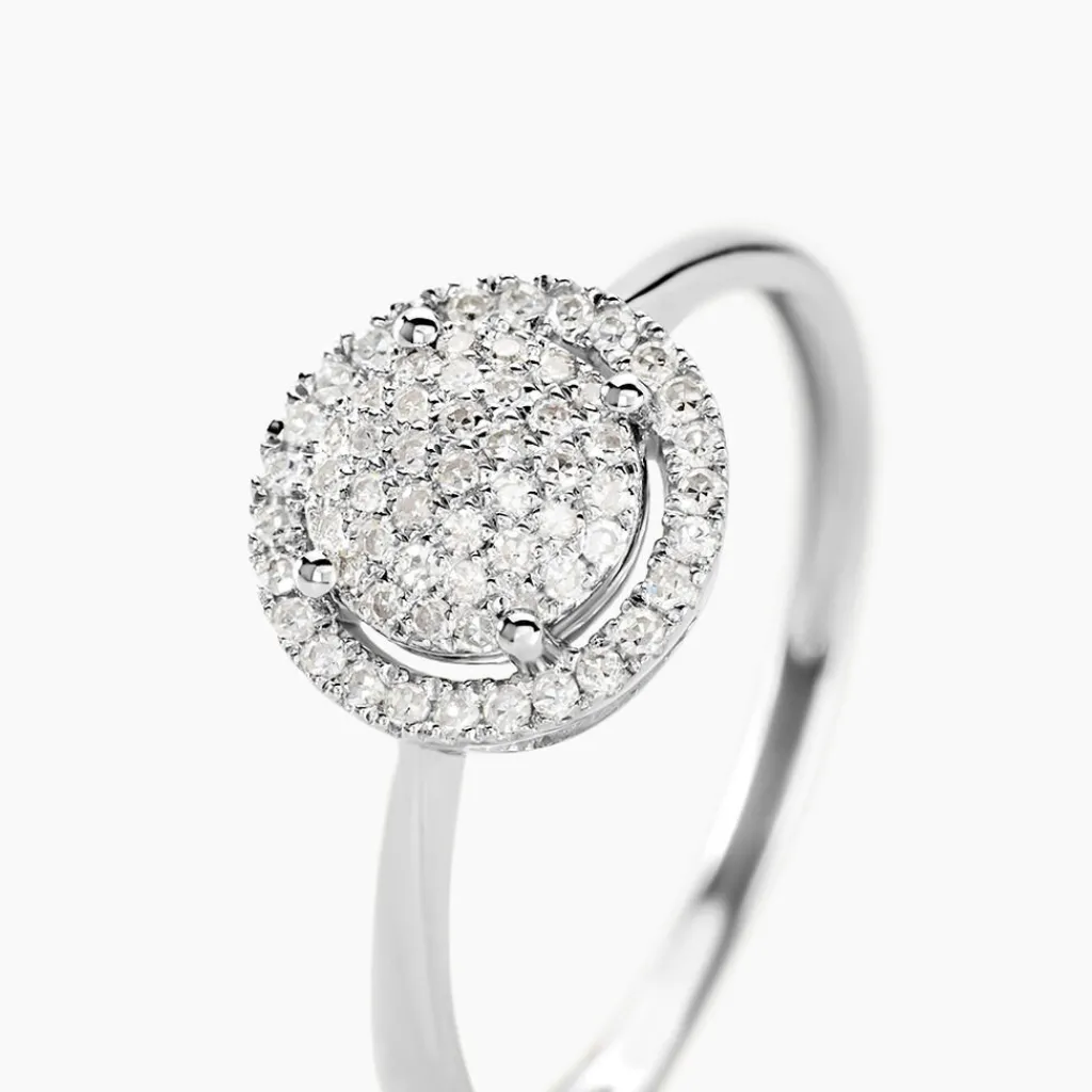 Histoire d'Or Bague Soleil D'hiver Divers or blanc diamant Discount