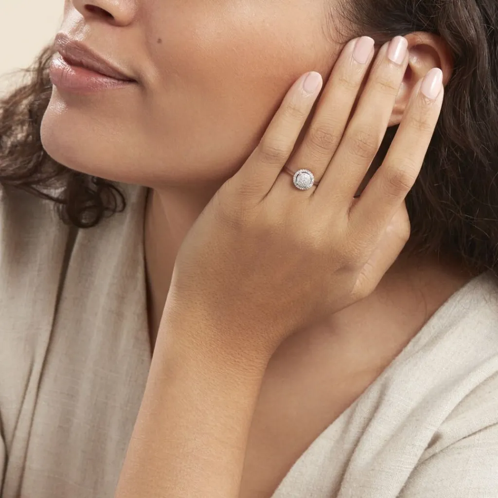 Histoire d'Or Bague Soleil D'hiver Divers or blanc diamant Discount