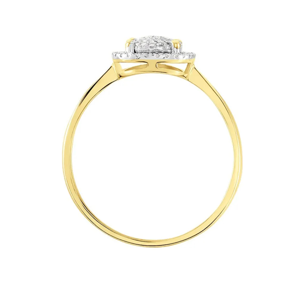 Histoire d'Or Bague Soleil D'hiver or jaune diamant Discount