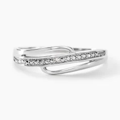 Histoire d'Or Bague Solena or blanc diamant New