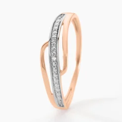 Histoire d'Or Bague Solena or rose diamant Sale