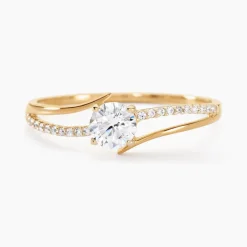 Histoire d'Or Bague Solitaire Abelia Or Jaune Oxyde De Zirconium Clearance