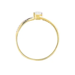 Histoire d'Or Bague Solitaire Abelia Or Jaune Oxyde De Zirconium Clearance