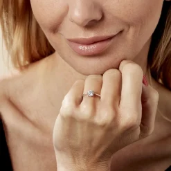 Histoire d'Or Bague Solitaire Abriel Or Blanc Oxyde De Zirconium Online