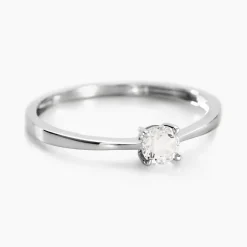 Histoire d'Or Bague Solitaire Abriel Or Blanc Oxyde De Zirconium Best