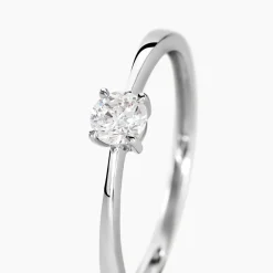 Histoire d'Or Bague Solitaire Abriel Or Blanc Oxyde De Zirconium Best