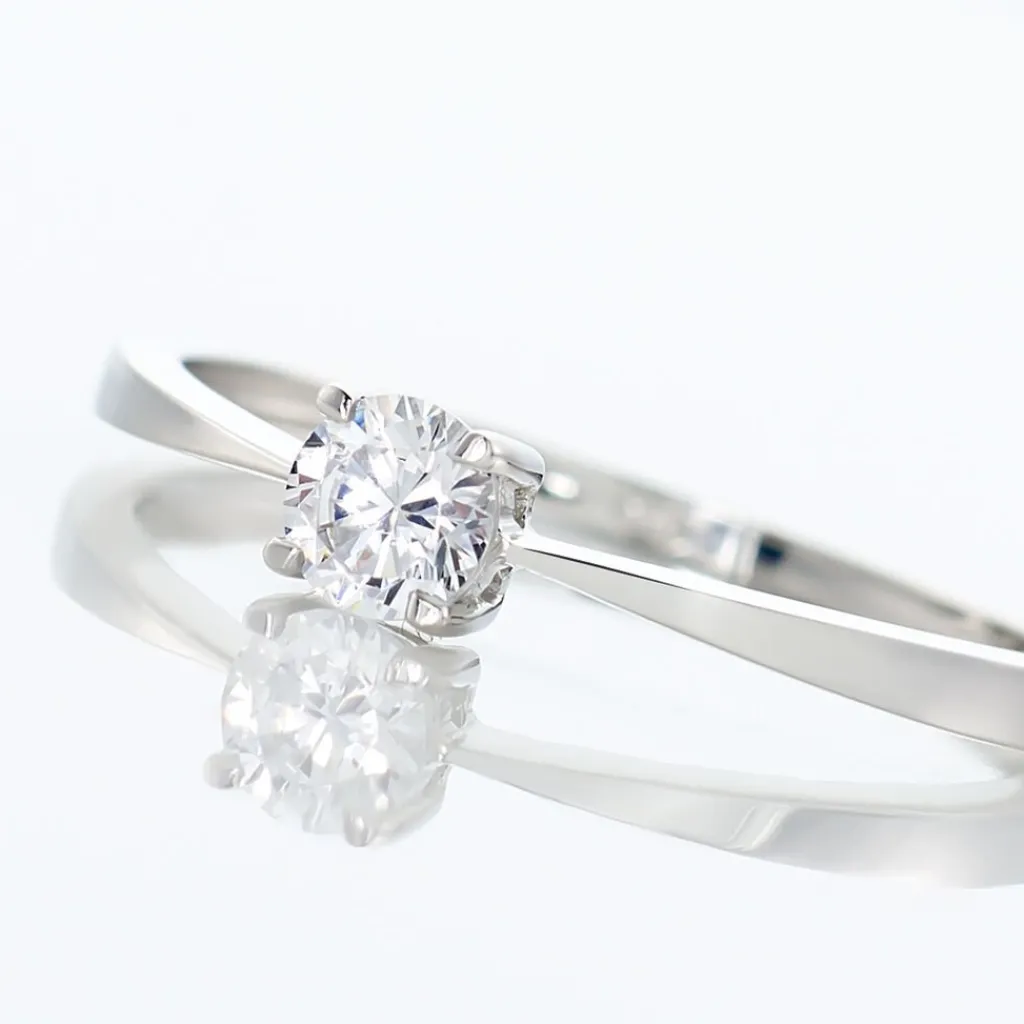 Histoire d'Or Bague Solitaire Abriel Or Blanc Oxyde De Zirconium Best