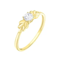Histoire d'Or Bague Solitaire Alexine Or Jaune Oxyde De Zirconium Best