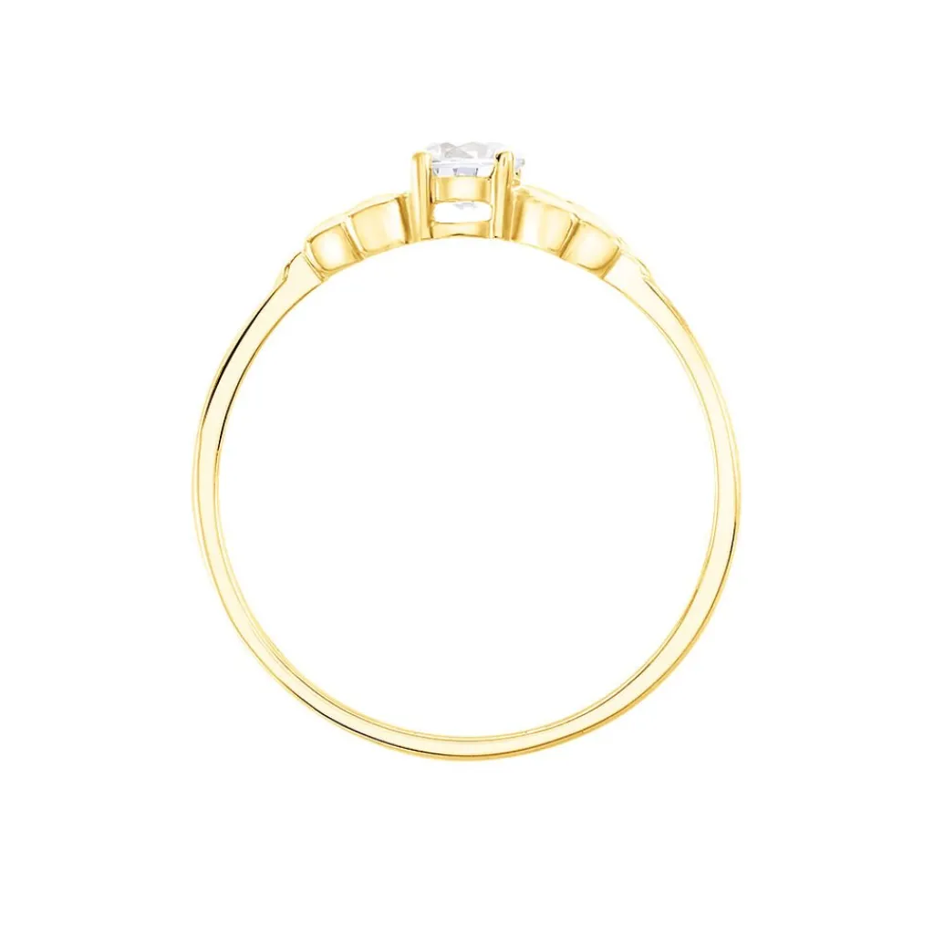 Histoire d'Or Bague Solitaire Alexine Or Jaune Oxyde De Zirconium Best