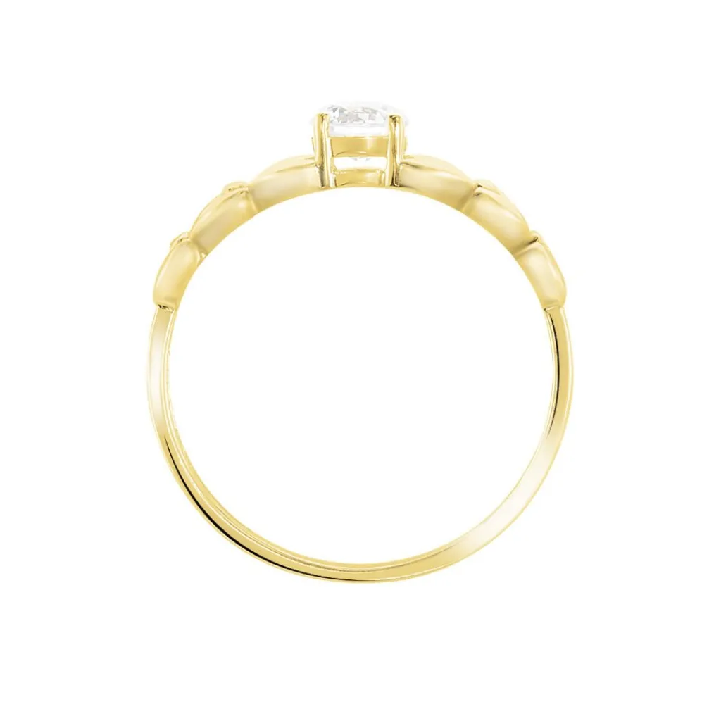 Histoire d'Or Bague Solitaire Alexine Or Jaune Oxyde De Zirconium Discount