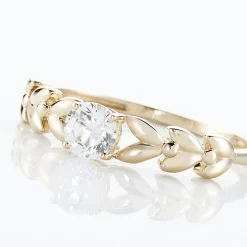 Histoire d'Or Bague Solitaire Alexine Or Jaune Oxyde De Zirconium Discount