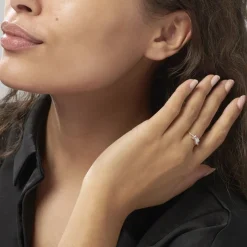 Histoire d'Or Bague Solitaire Alicea Or Rose Diamant New