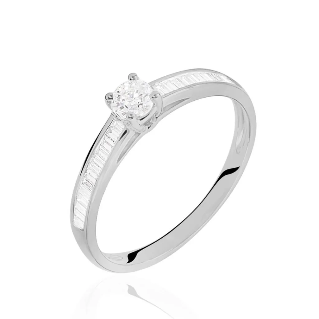 Histoire d'Or Bague Solitaire Anastasiane Or Blanc Diamant Online