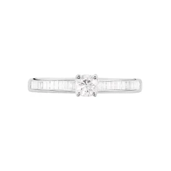 Histoire d'Or Bague Solitaire Anastasiane Or Blanc Diamant Online