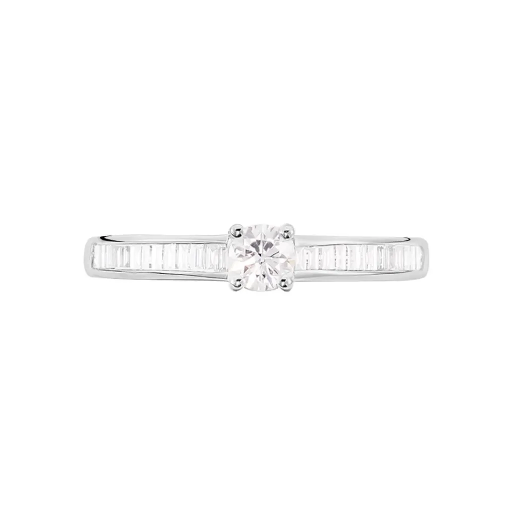 Histoire d'Or Bague Solitaire Anastasiane Or Blanc Diamant Online