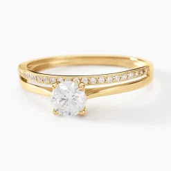 Histoire d'Or Bague Solitaire Anatoline De Zirconium or jaune oxyde Discount