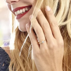 Histoire d'Or Bague Solitaire Anatoline De Zirconium or blanc oxyde Outlet