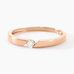 Histoire d'Or Bague Solitaire Anilie Or Rose Diamant Outlet