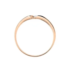 Histoire d'Or Bague Solitaire Anilie Or Rose Diamant Outlet