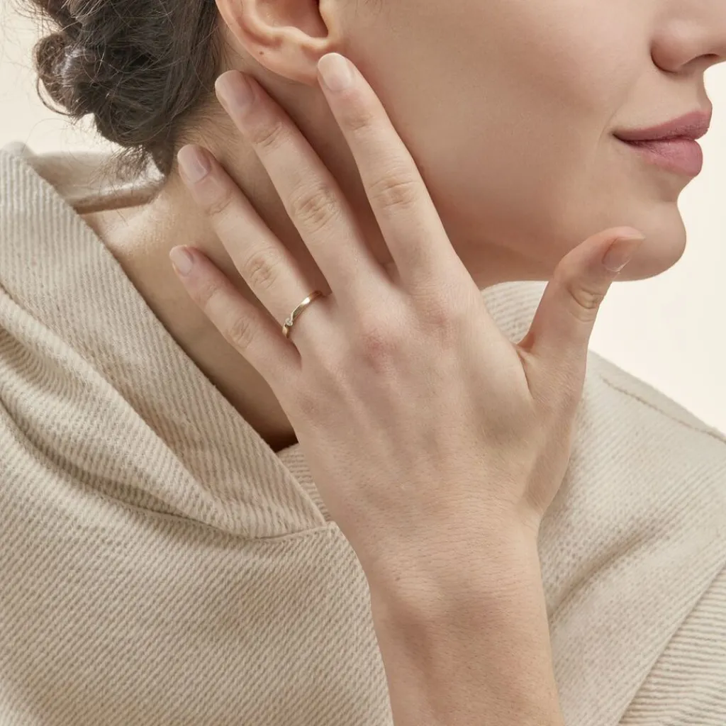 Histoire d'Or Bague Solitaire Anilie Or Jaune Diamant Sale