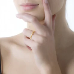 Histoire d'Or Bague Solitaire Annelies Or Jaune Diamant Discount