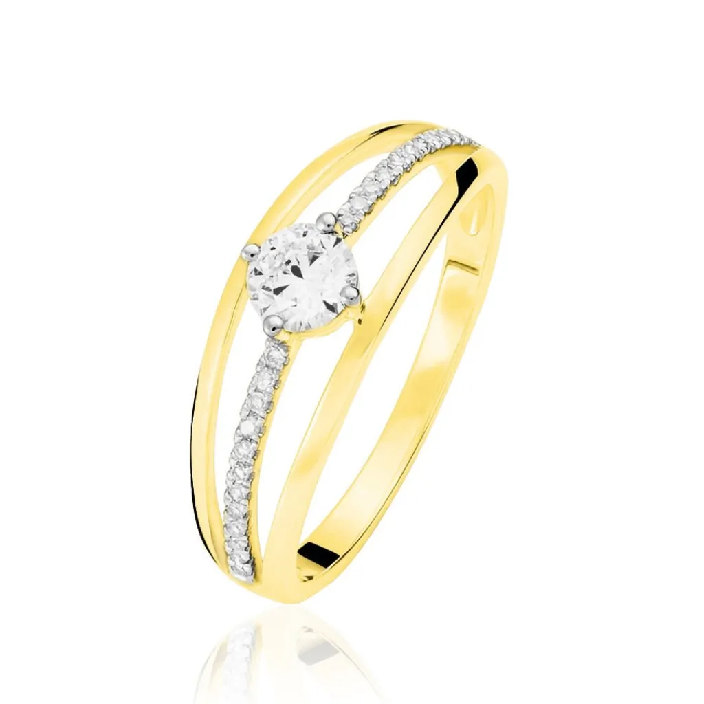 Histoire d'Or Bague Solitaire Anouska Or Jaune Diamant Sale