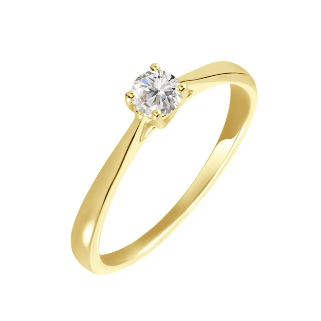 Histoire d'Or Bague Solitaire Aphrodite Or Jaune Diamant or jaune diamant blanc Outlet