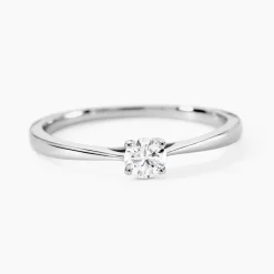 Histoire d'Or Bague Solitaire Aphrodite platine blanc diamant Clearance