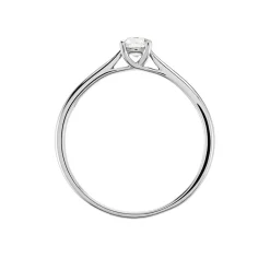 Histoire d'Or Bague Solitaire Aphrodite platine blanc diamant Clearance