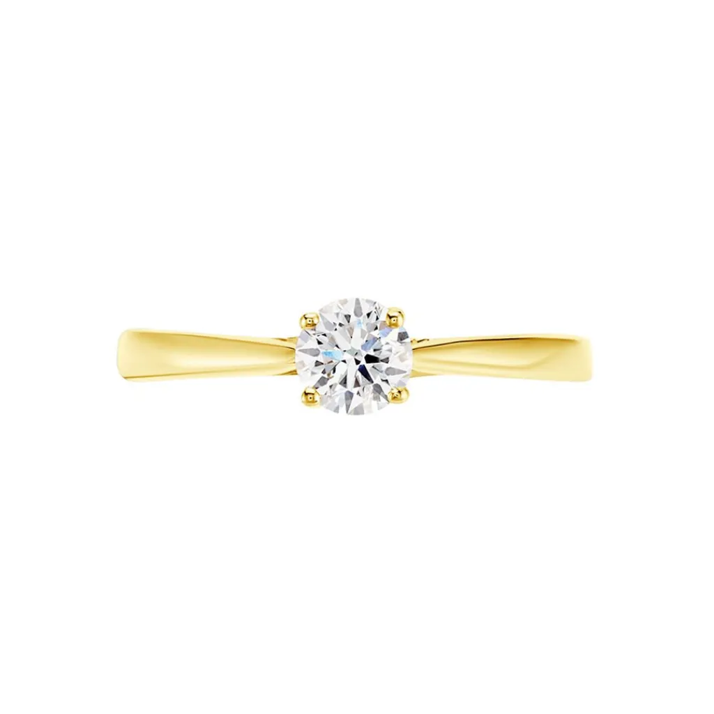 Histoire d'Or Bague Solitaire Aphrodite Or Jaune Diamant or blanc diamant blanc Clearance