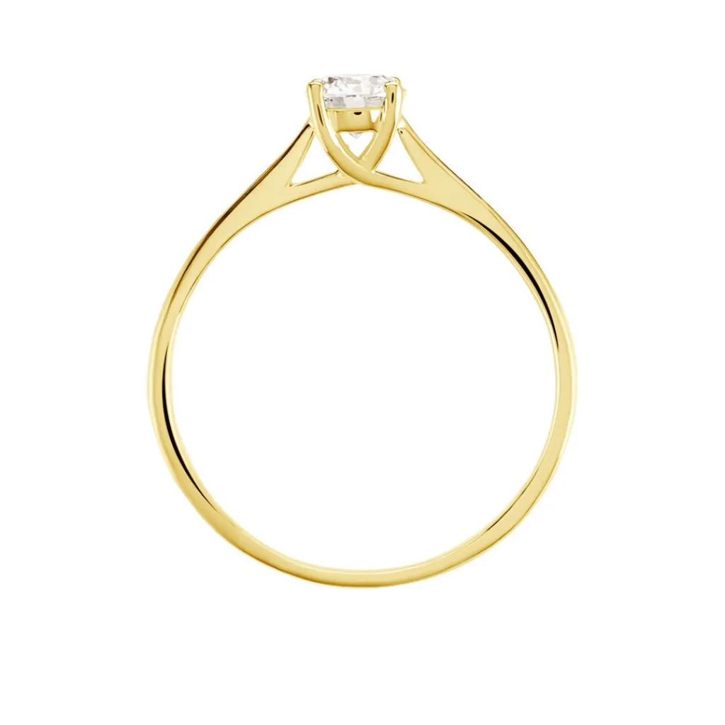 Histoire d'Or Bague Solitaire Aphrodite Or Jaune Diamant or blanc diamant blanc Clearance