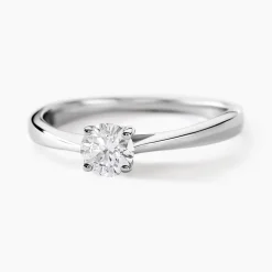 Histoire d'Or Bague Solitaire Aphrodite Or Blanc Diamant or blanc diamant blanc Outlet