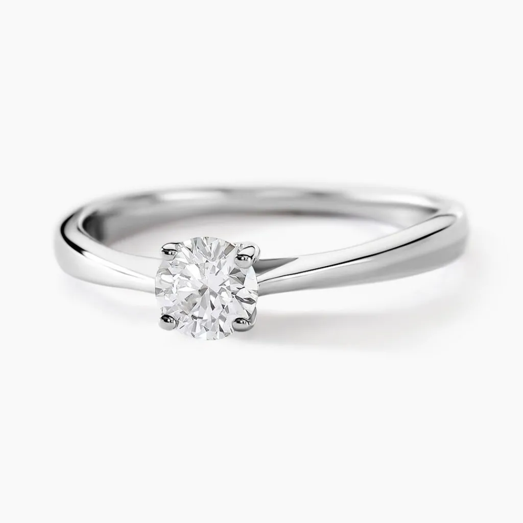 Histoire d'Or Bague Solitaire Aphrodite Or Blanc Diamant or blanc diamant blanc Outlet