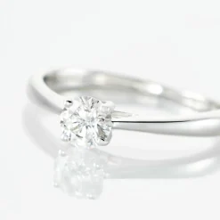 Histoire d'Or Bague Solitaire Aphrodite Or Blanc Diamant or blanc diamant blanc Outlet