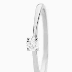 Histoire d'Or Bague Solitaire Aphrodite Or Blanc Diamant or blanc diamant blanc Best