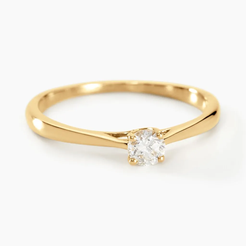 Histoire d'Or Bague Solitaire Aphrodite Or Jaune Diamant or jaune diamant blanc