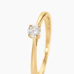Histoire d'Or Bague Solitaire Aphrodite Or Jaune Diamant or jaune diamant blanc