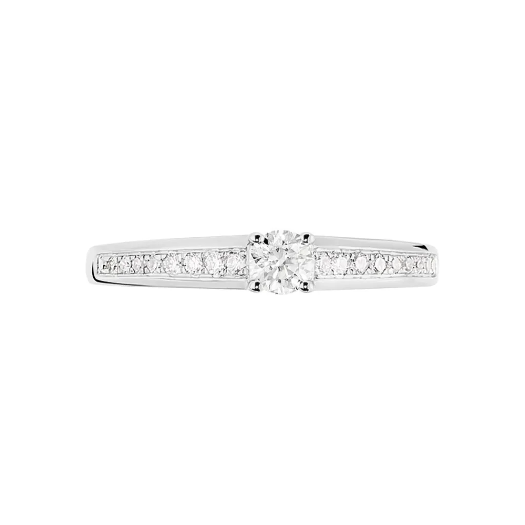 Histoire d'Or Bague Solitaire Aramis Or Blanc Diamant Clearance