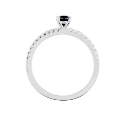 Histoire d'Or Bague Solitaire Argent Blanc Quitteri Oxyde De Zirconium