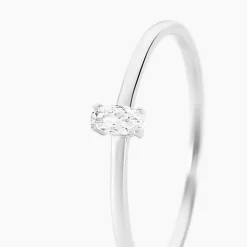 Histoire d'Or Bague Solitaire Argent Blanc  1er Solitaire Oxyde De Zirconium Best