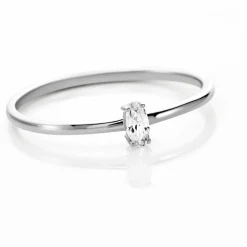 Histoire d'Or Bague Solitaire Argent Blanc  1er Solitaire Oxyde De Zirconium Best