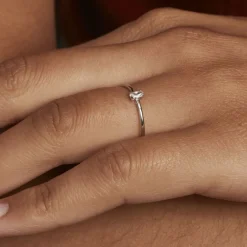 Histoire d'Or Bague Solitaire Argent Blanc  1er Solitaire Oxyde De Zirconium Best