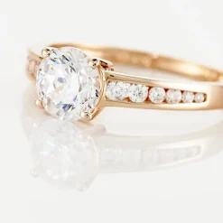 Histoire d'Or Bague Solitaire Arjuna Or Rose Oxyde De Zirconium New