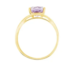 Histoire d'Or Bague Solitaire Armaelle Or Jaune Amethyste or jaune améthyste violette Discount