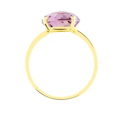 Histoire d'Or Bague Solitaire Armantia Or Jaune Amethyste