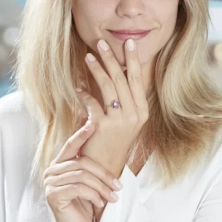 Histoire d'Or Bague Solitaire Armantia Or Jaune Amethyste