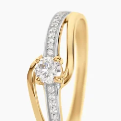 Histoire d'Or Bague Solitaire Armelle De Zirconium or jaune oxyde Online