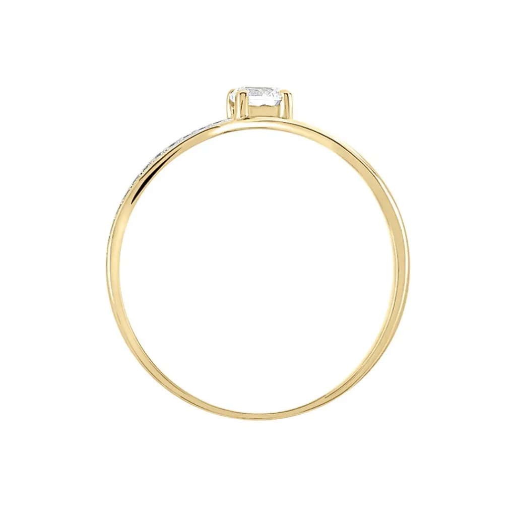 Histoire d'Or Bague Solitaire Armelle De Zirconium or jaune oxyde Online