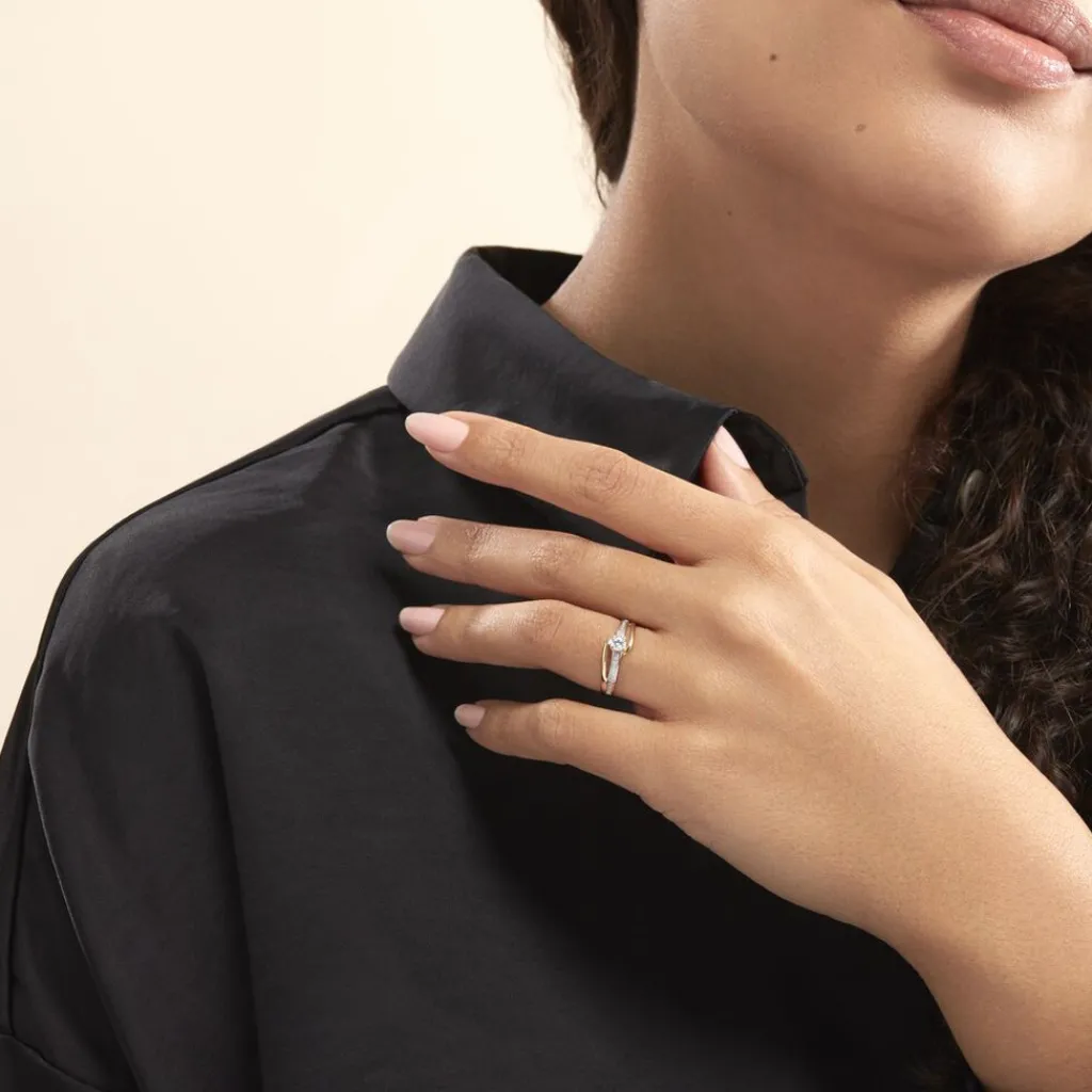 Histoire d'Or Bague Solitaire Armelle De Zirconium or jaune oxyde Online