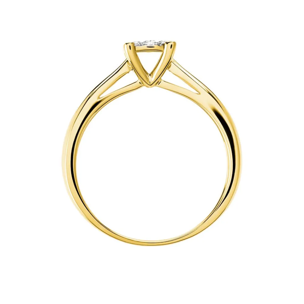Histoire d'Or Bague Solitaire Artemis Or Jaune Diamant New